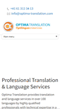 Mobile Screenshot of optima-translation.com